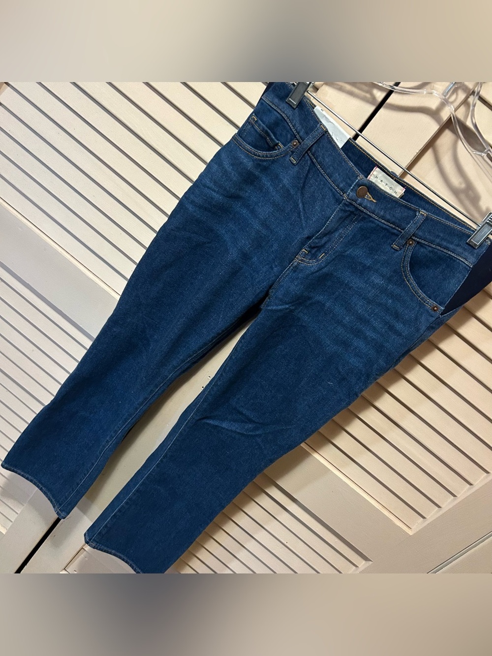 NWT Hatch Maternity Jeans The Straight Under Belly Straight Leg Size 28